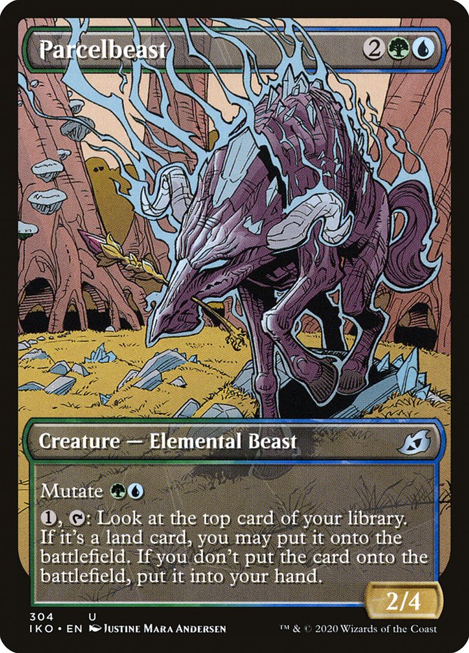 Parcelbeast (Showcase) [Ikoria: Lair of Behemoths] MTG Single Magic: The Gathering | Red Claw Gaming