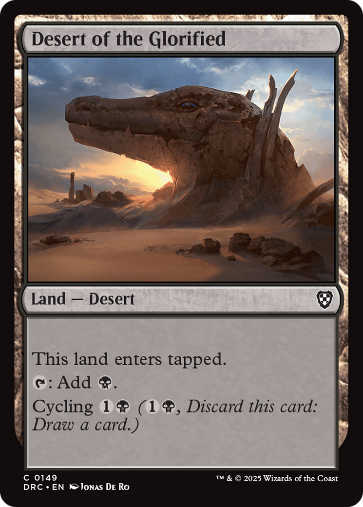 Desert of the Glorified [Aetherdrift Commander] MTG Single Magic: The Gathering | Red Claw Gaming