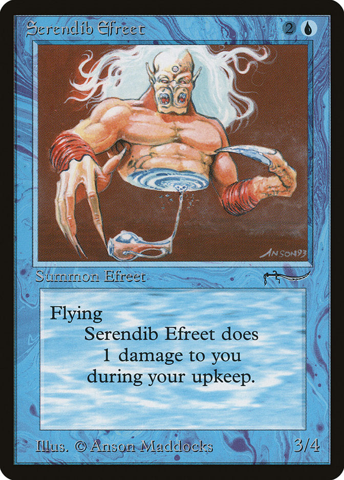 Serendib Efreet [Arabian Nights] MTG Single Magic: The Gathering | Red Claw Gaming