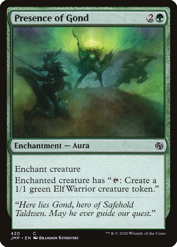 Presence of Gond [Jumpstart] MTG Single Magic: The Gathering | Red Claw Gaming