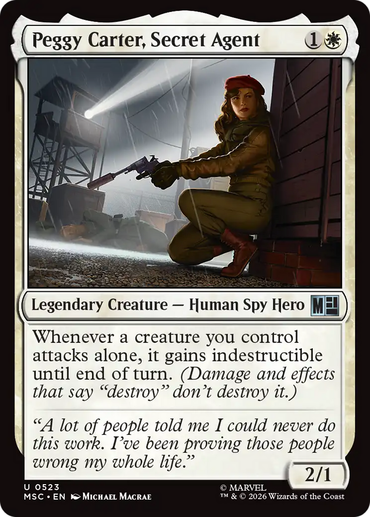 Peggy Carter, Secret Agent [Marvel Super Heroes Commander] MTG Single Magic: The Gathering | Red Claw Gaming
