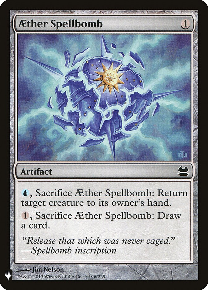 Aether Spellbomb [Mystery Booster] MTG Single Magic: The Gathering    | Red Claw Gaming