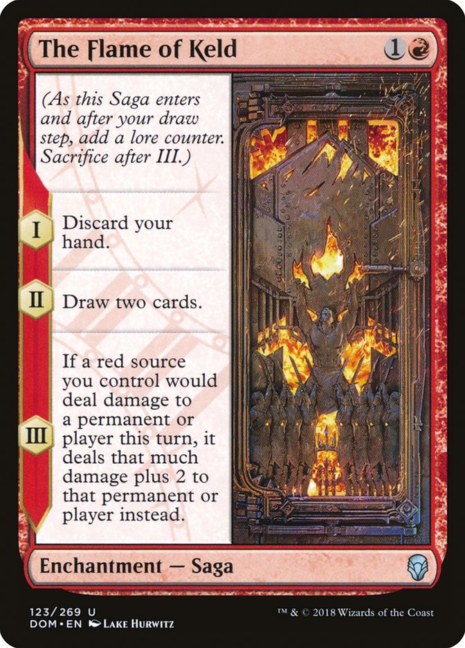 The Flame of Keld [Dominaria] MTG Single Magic: The Gathering | Red Claw Gaming