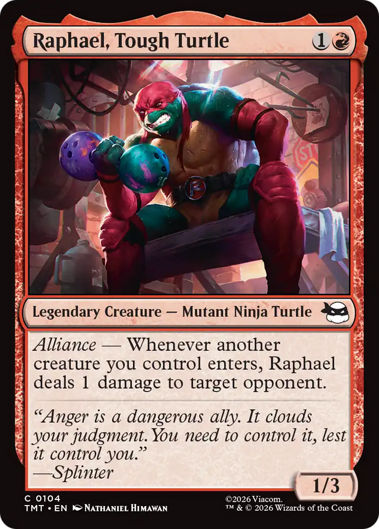 Raphael, Tough Turtle [Teenage Mutant Ninja Turtles] MTG Single Magic: The Gathering | Red Claw Gaming