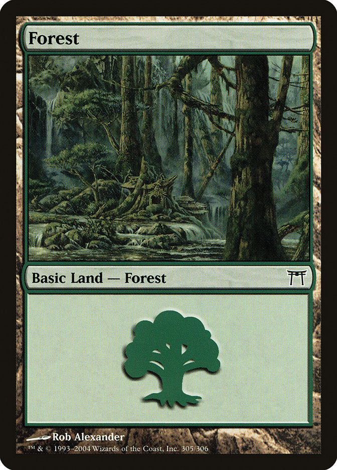 Forest (305) [Champions of Kamigawa] MTG Single Magic: The Gathering | Red Claw Gaming