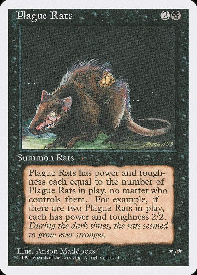 Plague Rats [Fourth Edition] MTG Single Magic: The Gathering | Red Claw Gaming