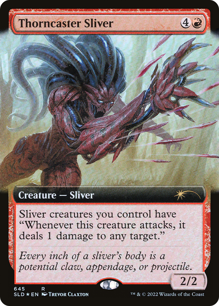 Thorncaster Sliver (Extended Art) [Secret Lair Drop Series] MTG Single Magic: The Gathering | Red Claw Gaming