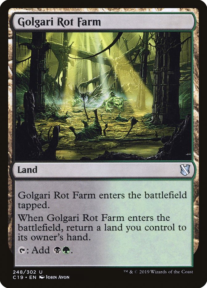 Golgari Rot Farm [Commander 2019] MTG Single Magic: The Gathering | Red Claw Gaming