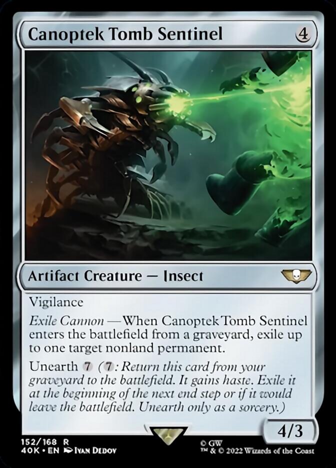 Canoptek Tomb Sentinel (Surge Foil) [Warhammer 40,000] MTG Single Magic: The Gathering | Red Claw Gaming