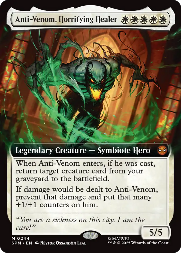 Anti-Venom, Horrifying Healer (Extended Art) [Marvel's Spider-Man] MTG Single Magic: The Gathering | Red Claw Gaming