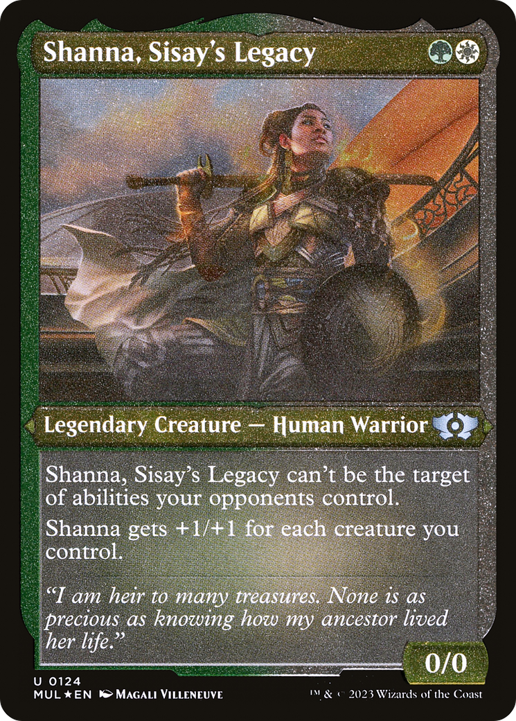 Shanna, Sisay's Legacy (Foil Etched) [Multiverse Legends] MTG Single Magic: The Gathering | Red Claw Gaming
