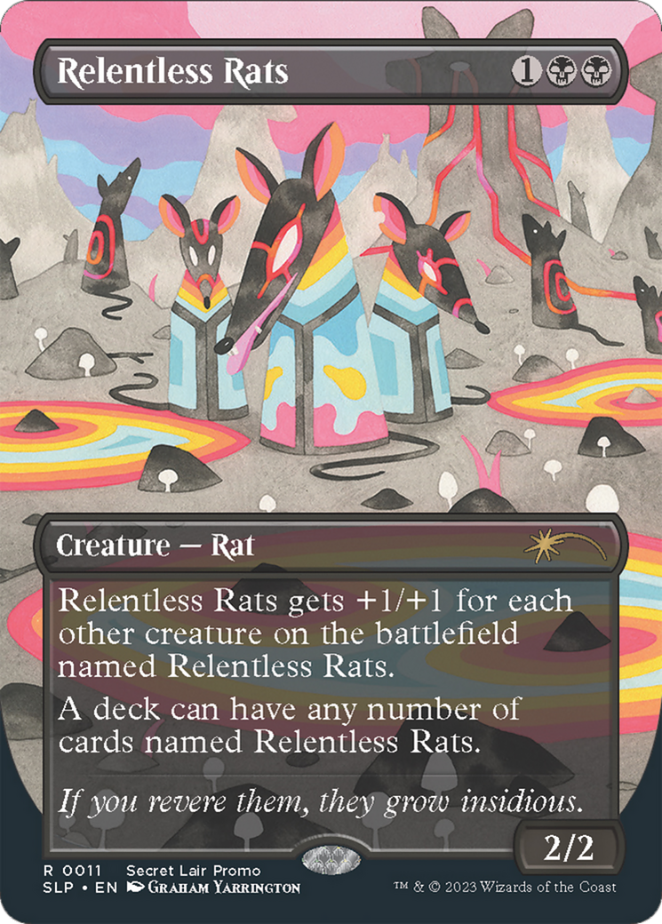 Relentless Rats (0011) [Secret Lair Showdown] MTG Single Magic: The Gathering | Red Claw Gaming