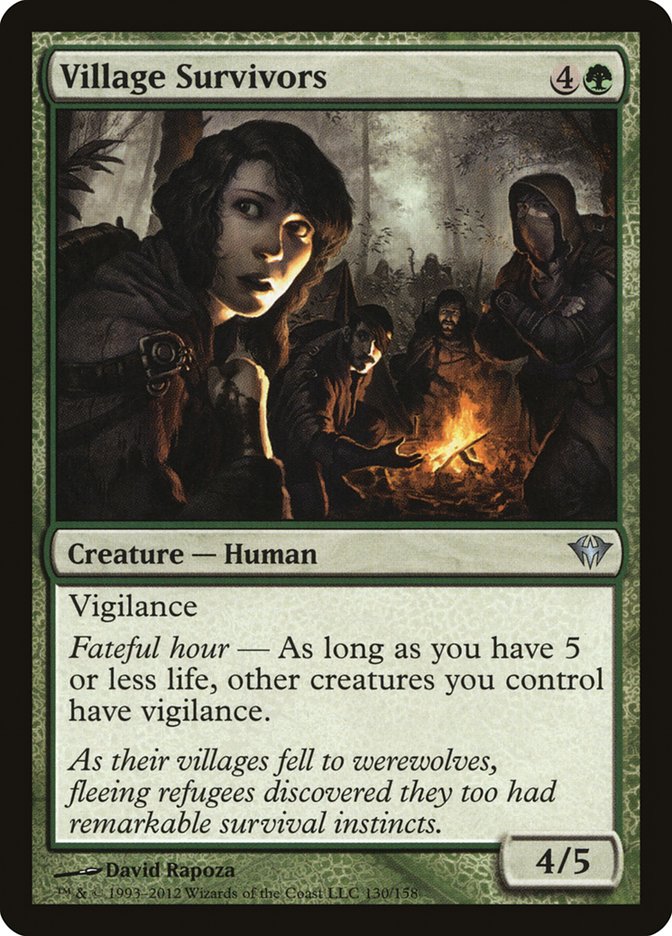 Village Survivors [Dark Ascension] MTG Single Magic: The Gathering | Red Claw Gaming