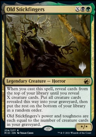 Old Stickfingers (Promo Pack) [Innistrad: Midnight Hunt Promos] MTG Single Magic: The Gathering | Red Claw Gaming