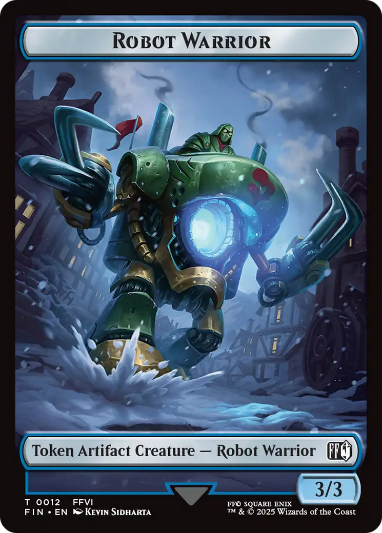 Hero (0007) // Robot Warrior (0012) Double-Sided Token [FINAL FANTASY Tokens] MTG Single Magic: The Gathering | Red Claw Gaming