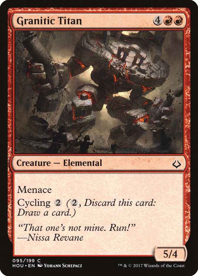 Granitic Titan [Hour of Devastation] MTG Single Magic: The Gathering | Red Claw Gaming