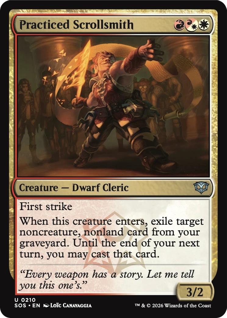 Practiced Scrollsmith [Secrets of Strixhaven] MTG Single Magic: The Gathering | Red Claw Gaming