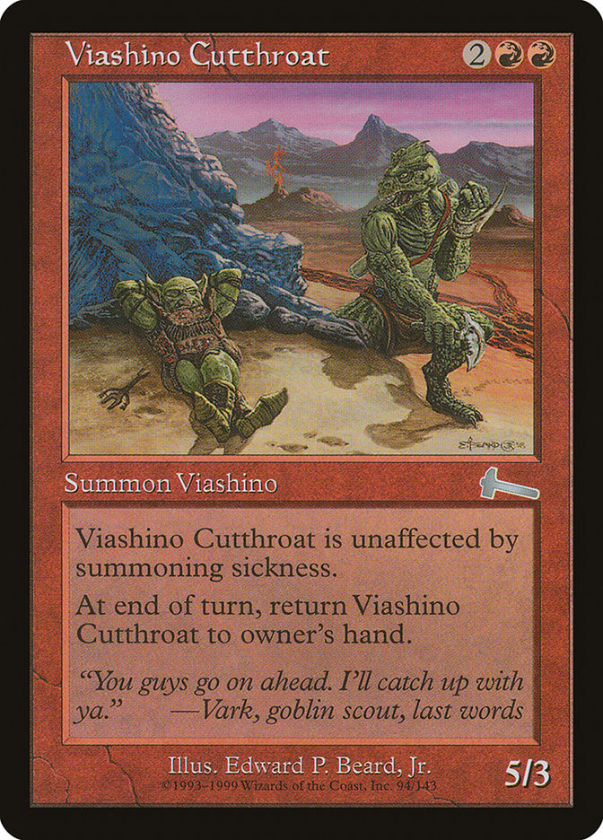 Viashino Cutthroat [Urza's Legacy] MTG Single Magic: The Gathering | Red Claw Gaming