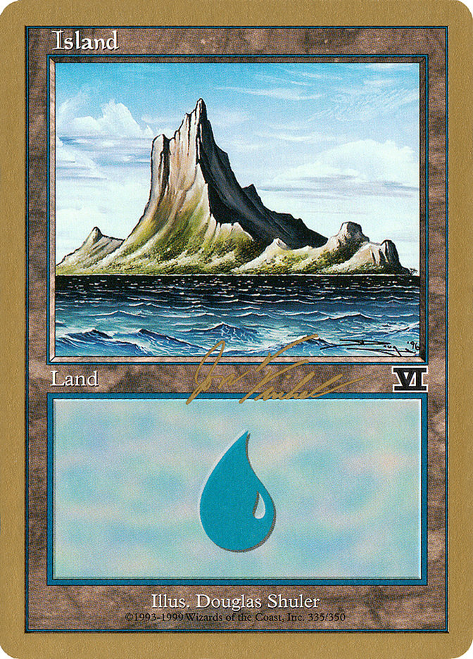 Island (jf335) (Jon Finkel) [World Championship Decks 2000] MTG Single Magic: The Gathering | Red Claw Gaming