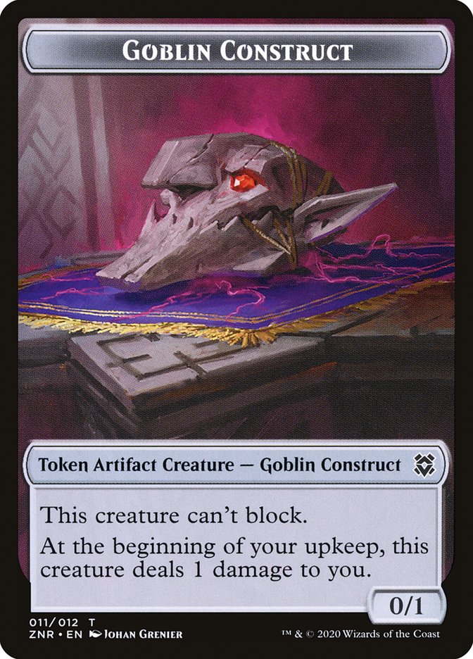 Angel Warrior // Goblin Construct Double-Sided Token [Zendikar Rising Tokens] MTG Single Magic: The Gathering | Red Claw Gaming