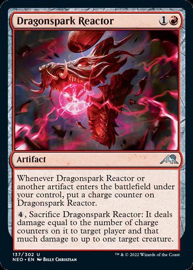 Dragonspark Reactor [Kamigawa: Neon Dynasty] MTG Single Magic: The Gathering    | Red Claw Gaming