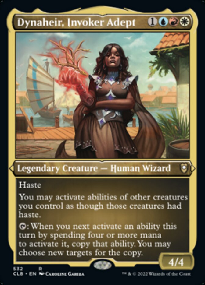 Dynaheir, Invoker Adept (Foil Etched) [Commander Legends: Battle for Baldur's Gate] MTG Single Magic: The Gathering | Red Claw Gaming