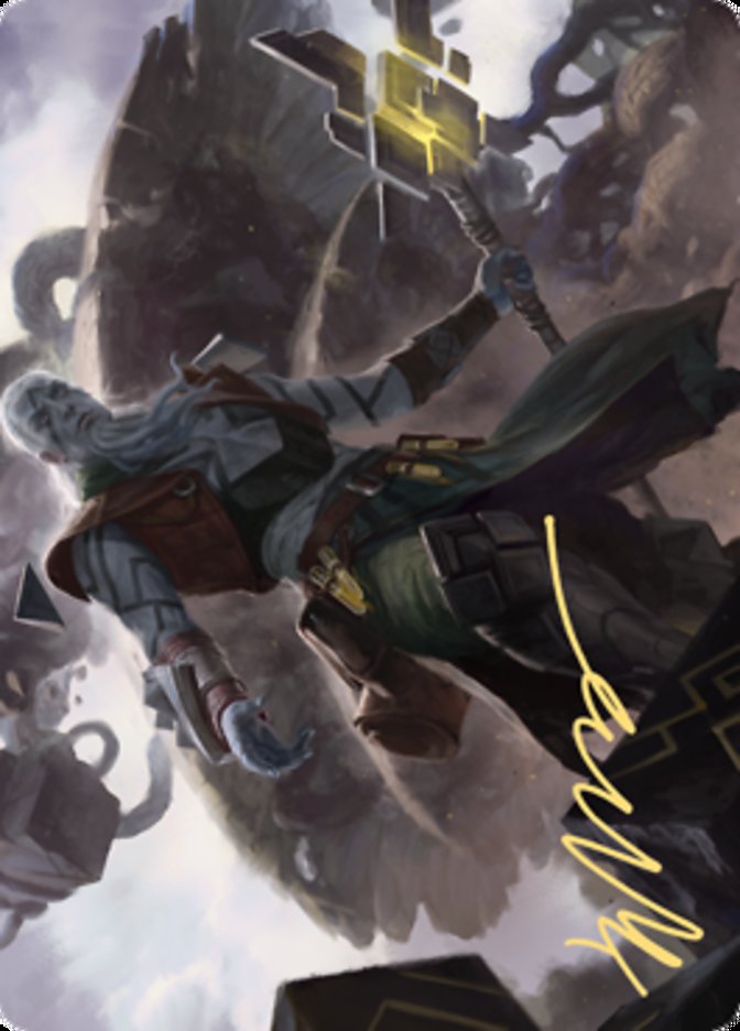 Orah, Skyclave Hierophant Art Card (Gold-Stamped Signature) [Zendikar Rising Art Series] MTG Single Magic: The Gathering | Red Claw Gaming