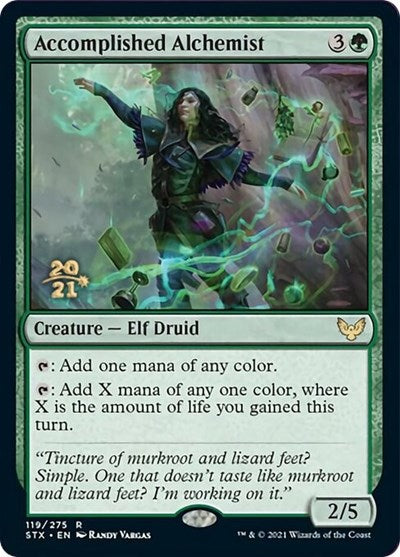 Accomplished Alchemist [Strixhaven: School of Mages Prerelease Promos] MTG Single Magic: The Gathering | Red Claw Gaming