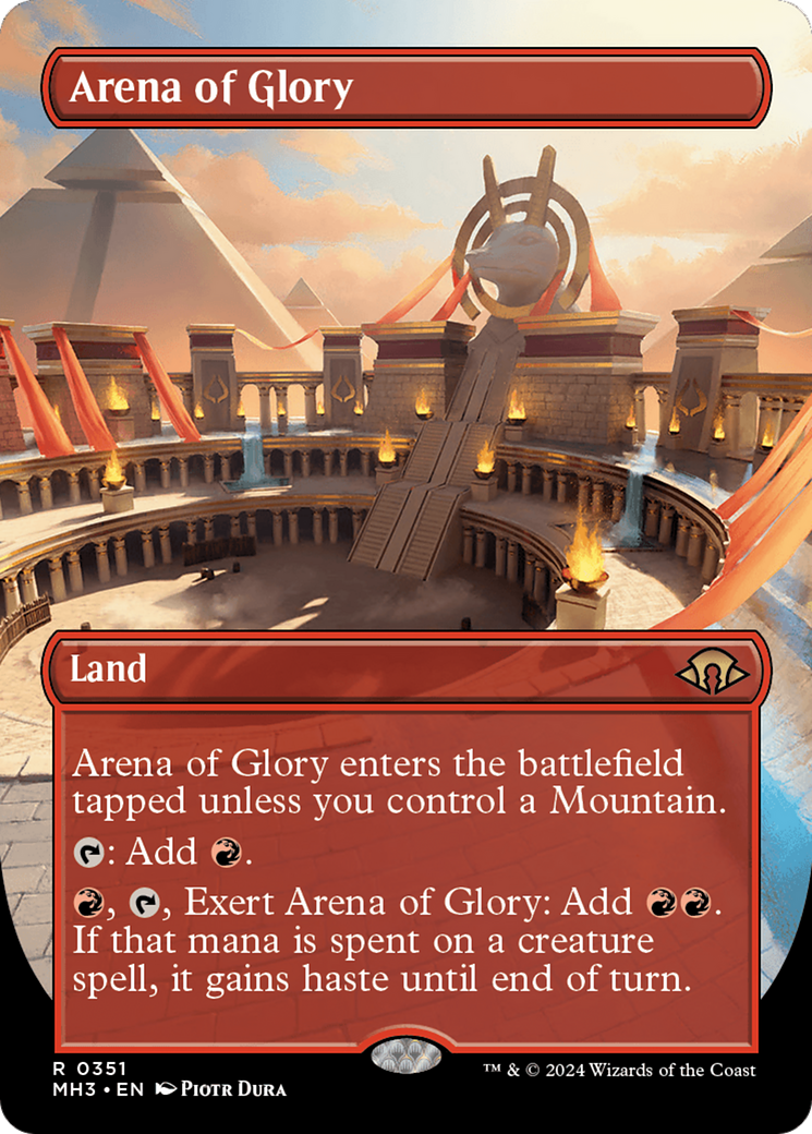 Arena of Glory (Borderless) [Modern Horizons 3] MTG Single Magic: The Gathering    | Red Claw Gaming