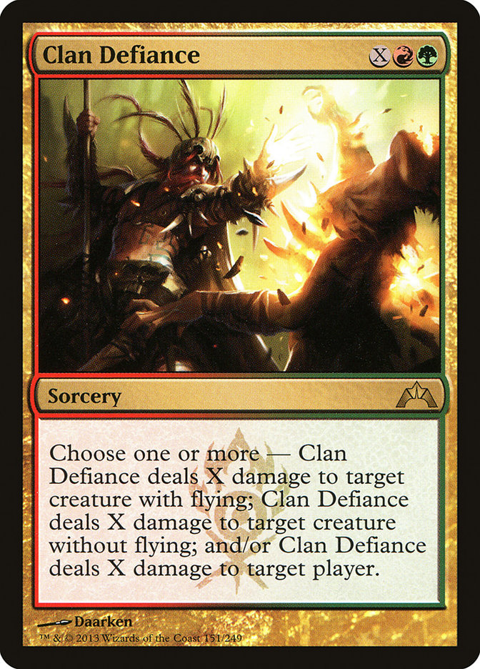 Clan Defiance [Gatecrash] MTG Single Magic: The Gathering | Red Claw Gaming