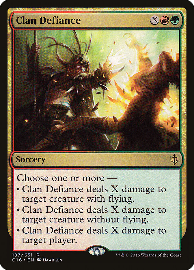 Clan Defiance [Commander 2016] MTG Single Magic: The Gathering | Red Claw Gaming