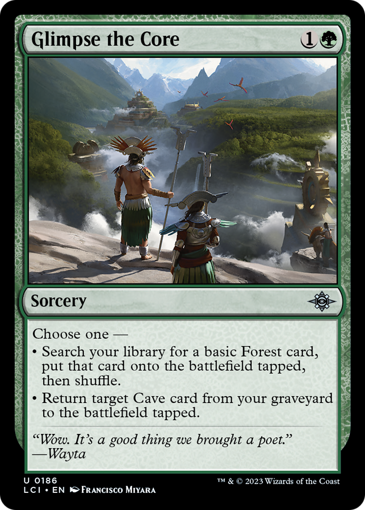 Glimpse the Core [The Lost Caverns of Ixalan] MTG Single Magic: The Gathering    | Red Claw Gaming