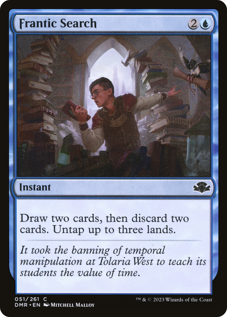 Frantic Search [Dominaria Remastered] MTG Single Magic: The Gathering | Red Claw Gaming