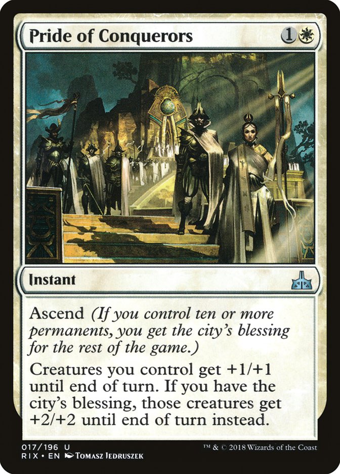 Pride of Conquerors [Rivals of Ixalan] MTG Single Magic: The Gathering | Red Claw Gaming