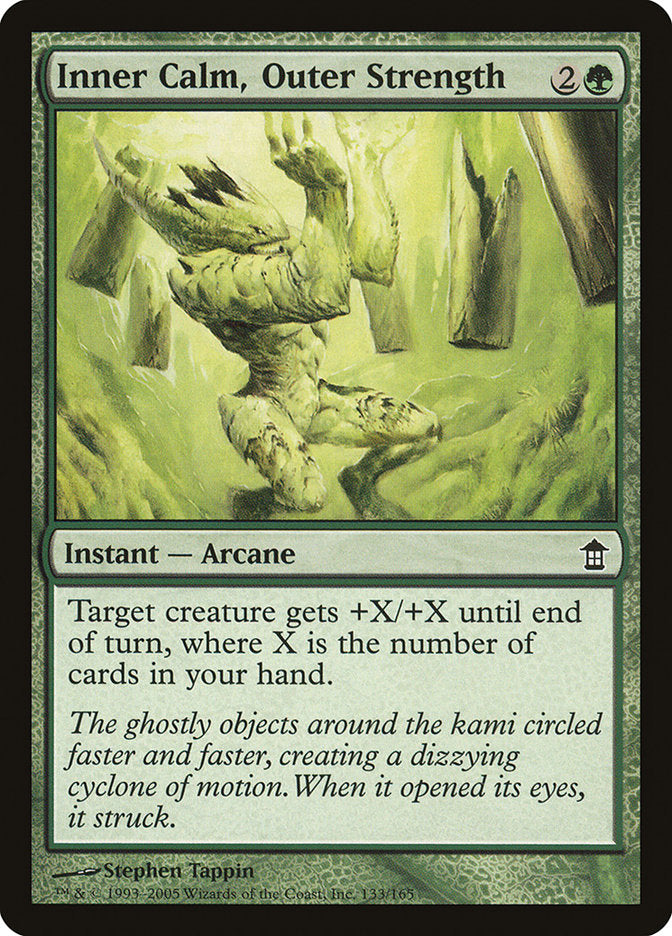 Inner Calm, Outer Strength [Saviors of Kamigawa] MTG Single Magic: The Gathering    | Red Claw Gaming