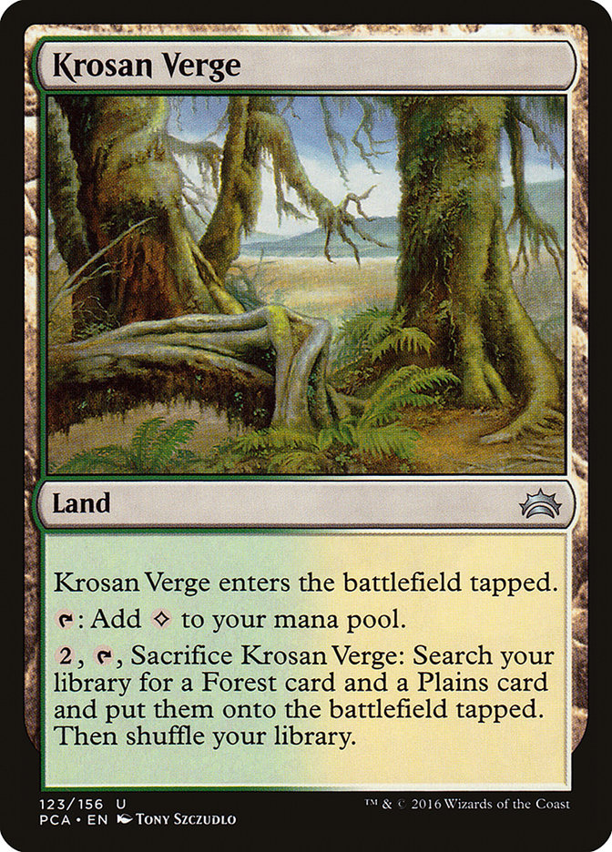 Krosan Verge [Planechase Anthology] MTG Single Magic: The Gathering | Red Claw Gaming