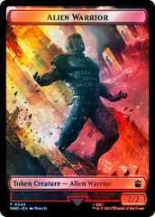 Copy // Alien Warrior Double-Sided Token (Surge Foil) [Doctor Who Tokens] MTG Single Magic: The Gathering | Red Claw Gaming