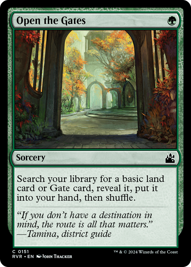 Open the Gates [Ravnica Remastered] MTG Single Magic: The Gathering | Red Claw Gaming