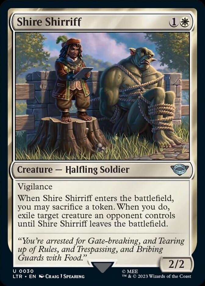 Shire Shirriff [The Lord of the Rings: Tales of Middle-Earth] MTG Single Magic: The Gathering | Red Claw Gaming