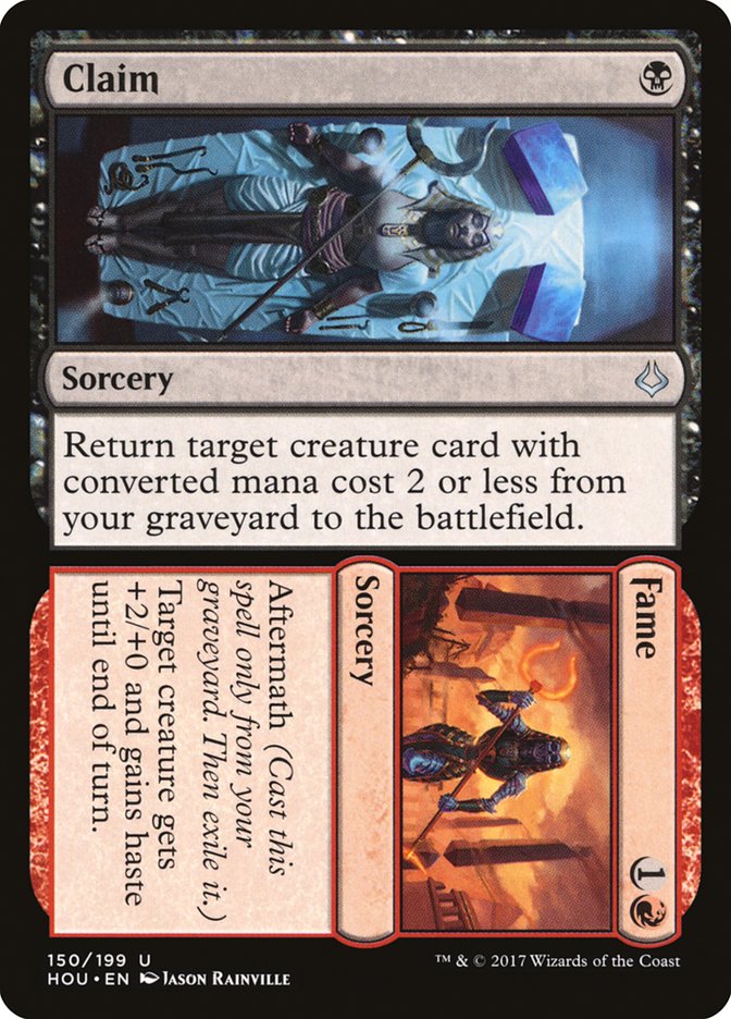 Claim // Fame [Hour of Devastation] MTG Single Magic: The Gathering | Red Claw Gaming