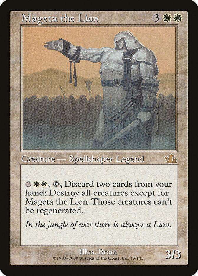 Mageta the Lion [Prophecy] MTG Single Magic: The Gathering | Red Claw Gaming