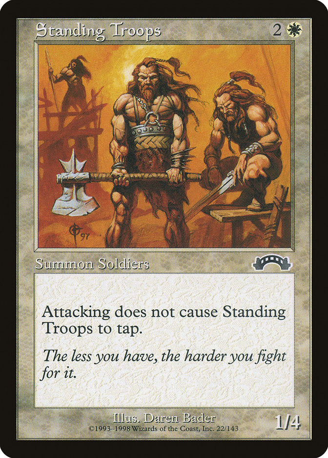 Standing Troops [Exodus] MTG Single Magic: The Gathering | Red Claw Gaming