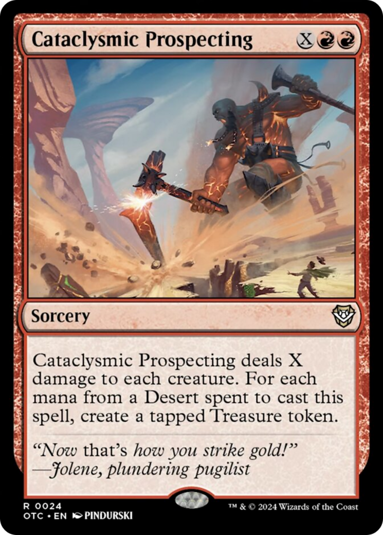 Cataclysmic Prospecting [Outlaws of Thunder Junction Commander] MTG Single Magic: The Gathering | Red Claw Gaming