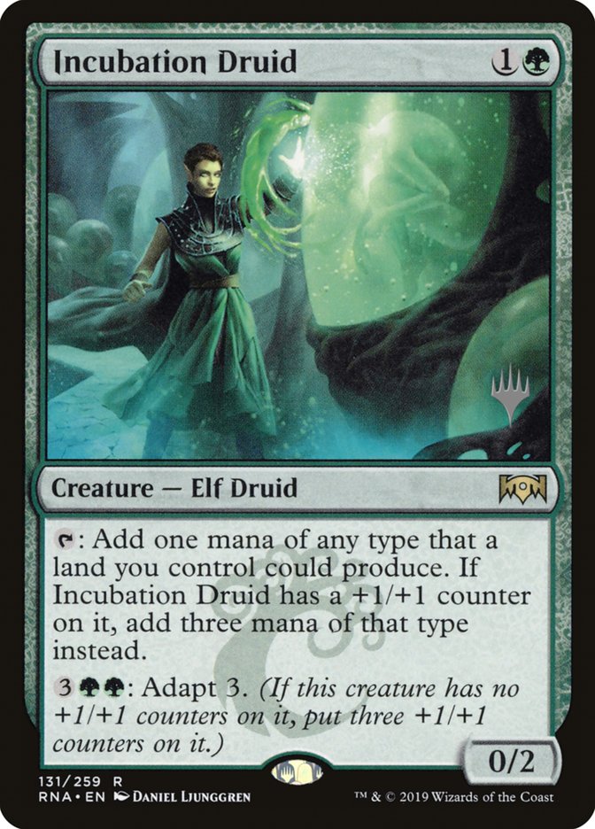 Incubation Druid (Promo Pack) [Ravnica Allegiance Promos] MTG Single Magic: The Gathering | Red Claw Gaming