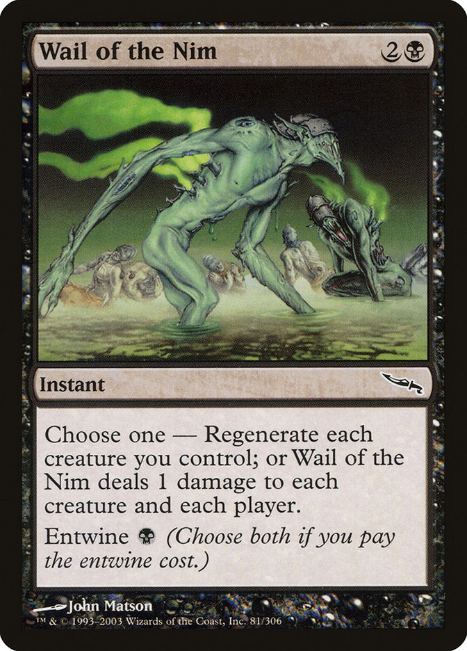 Wail of the Nim [Mirrodin] MTG Single Magic: The Gathering | Red Claw Gaming