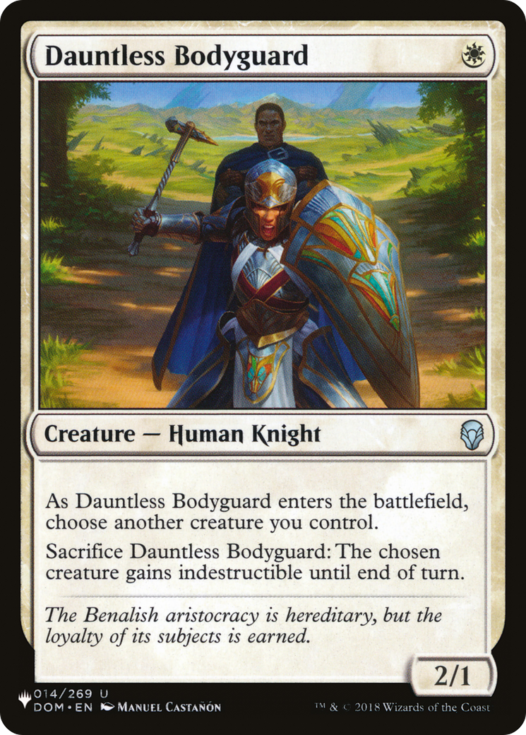 Dauntless Bodyguard [The List] MTG Single Magic: The Gathering | Red Claw Gaming