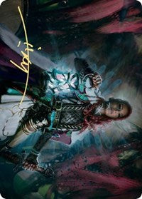 Tergrid, God of Fright Art Card (Gold-Stamped Signature) [Kaldheim Art Series] MTG Single Magic: The Gathering | Red Claw Gaming