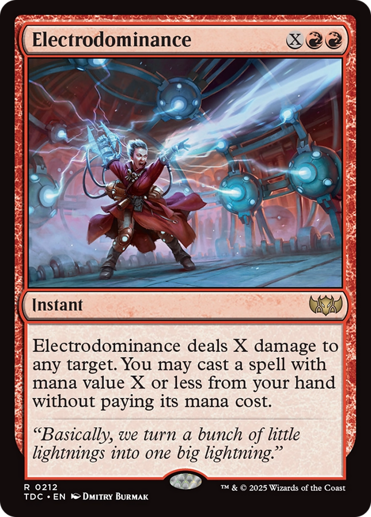 Electrodominance [Tarkir: Dragonstorm Commander] MTG Single Magic: The Gathering | Red Claw Gaming