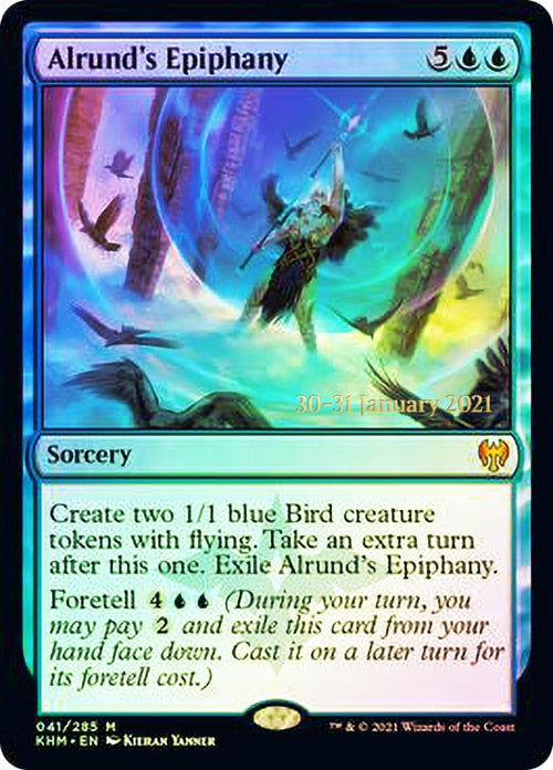 Alrund's Epiphany [Kaldheim Prerelease Promos] MTG Single Magic: The Gathering | Red Claw Gaming