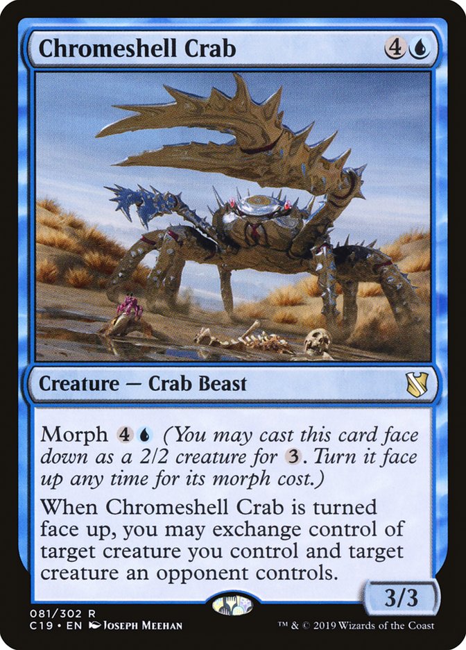 Chromeshell Crab [Commander 2019] MTG Single Magic: The Gathering | Red Claw Gaming
